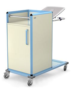carro de limpieza / para ropa sucia / para ropa limpia / con puerta
