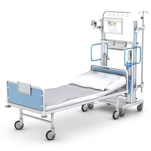 carro de transporte / para cuidados intensivos / de anclaje / para dispositivos médicos