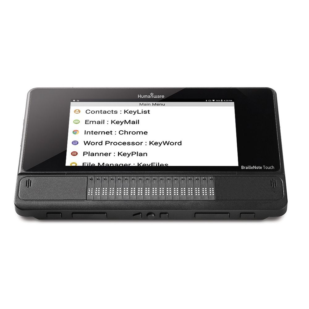Anotador braille Bluetooth BrailleNote Touch Plus Groupe HumanWare