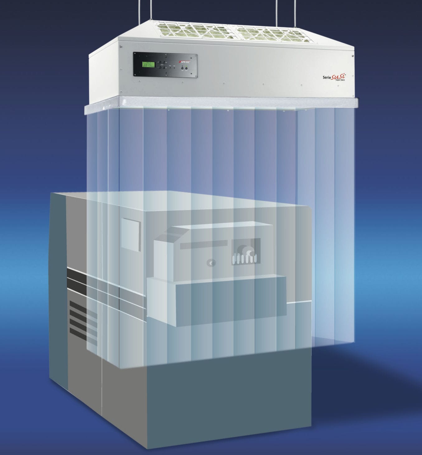 Módulo de flujo laminar para sala blanca - FBS-V series - Spetec - de techo