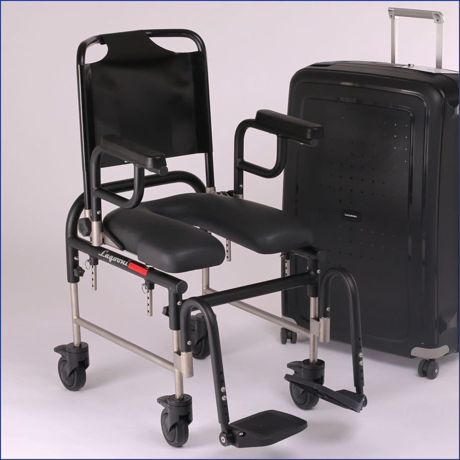 Silla de ruedas pasiva Traveller swivel Lagooni de exterior