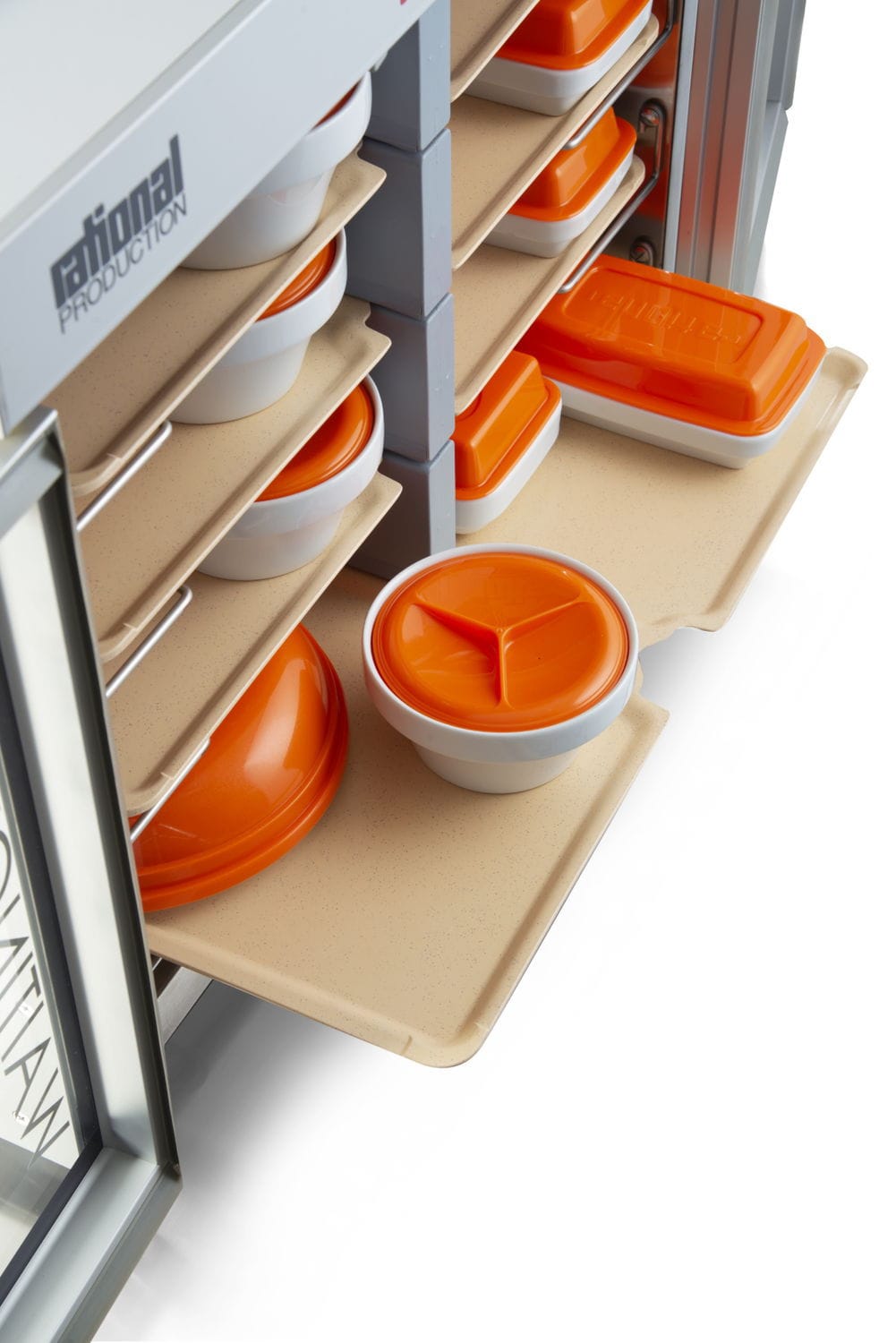 Armario para comidas / de hospital / con bandejas / refrigerado