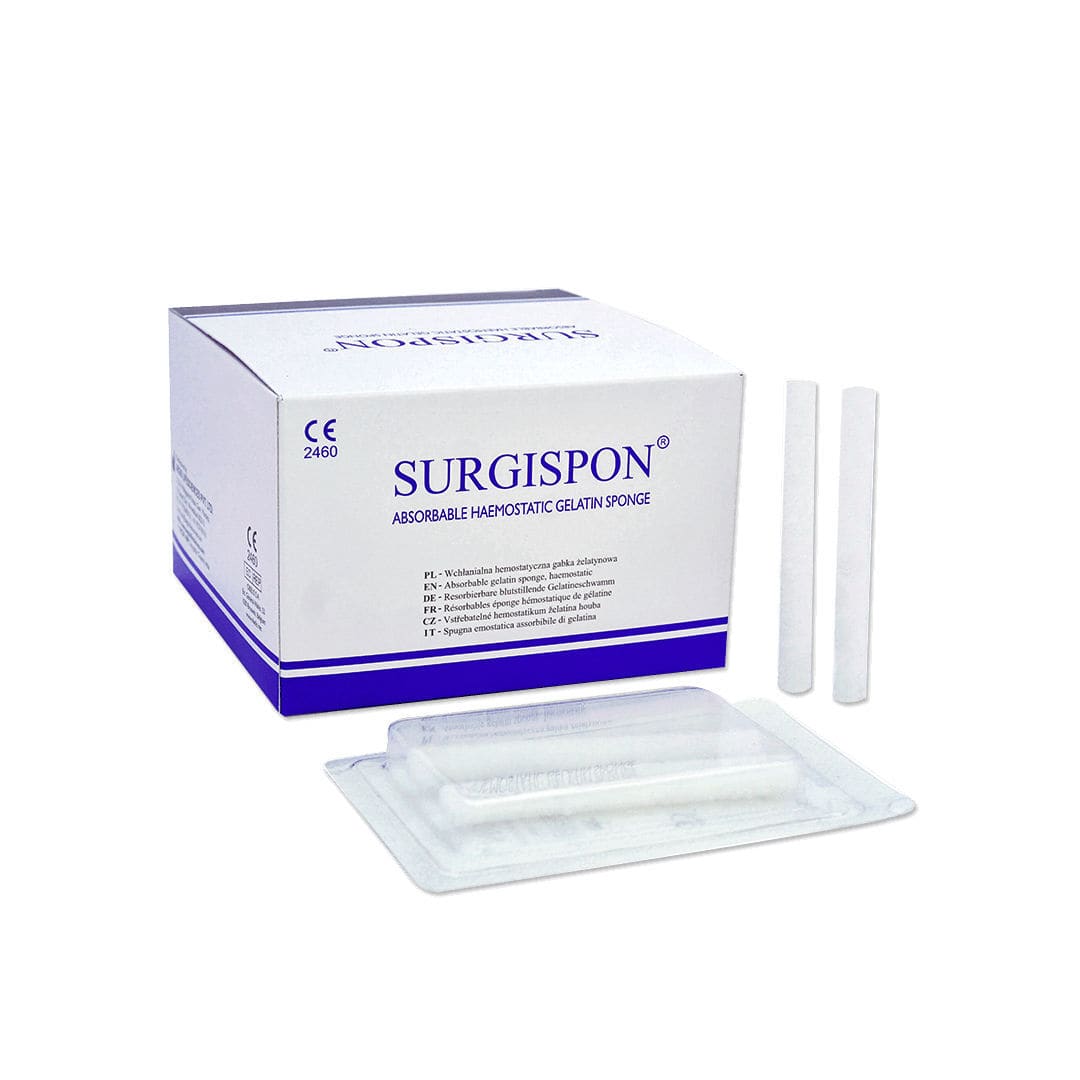 Agente hemostático pad SURGISPON® Aegis Lifesciences cirugía ORL