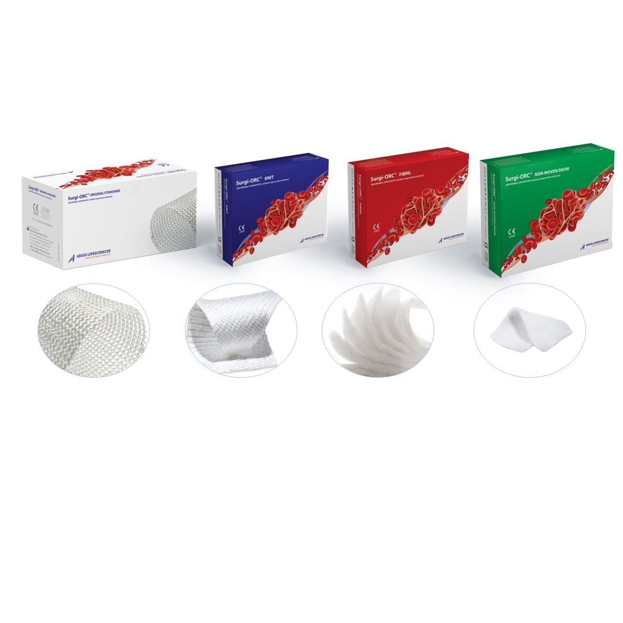 Agente hemostático pad SurgiORC® Aegis Lifesciences cirugía