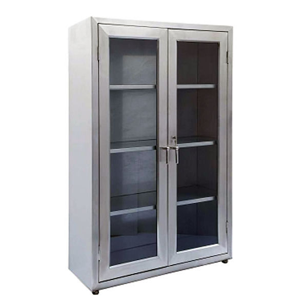 Armario de acero inoxidable - Zenon Diagnostik - con 2 puertas