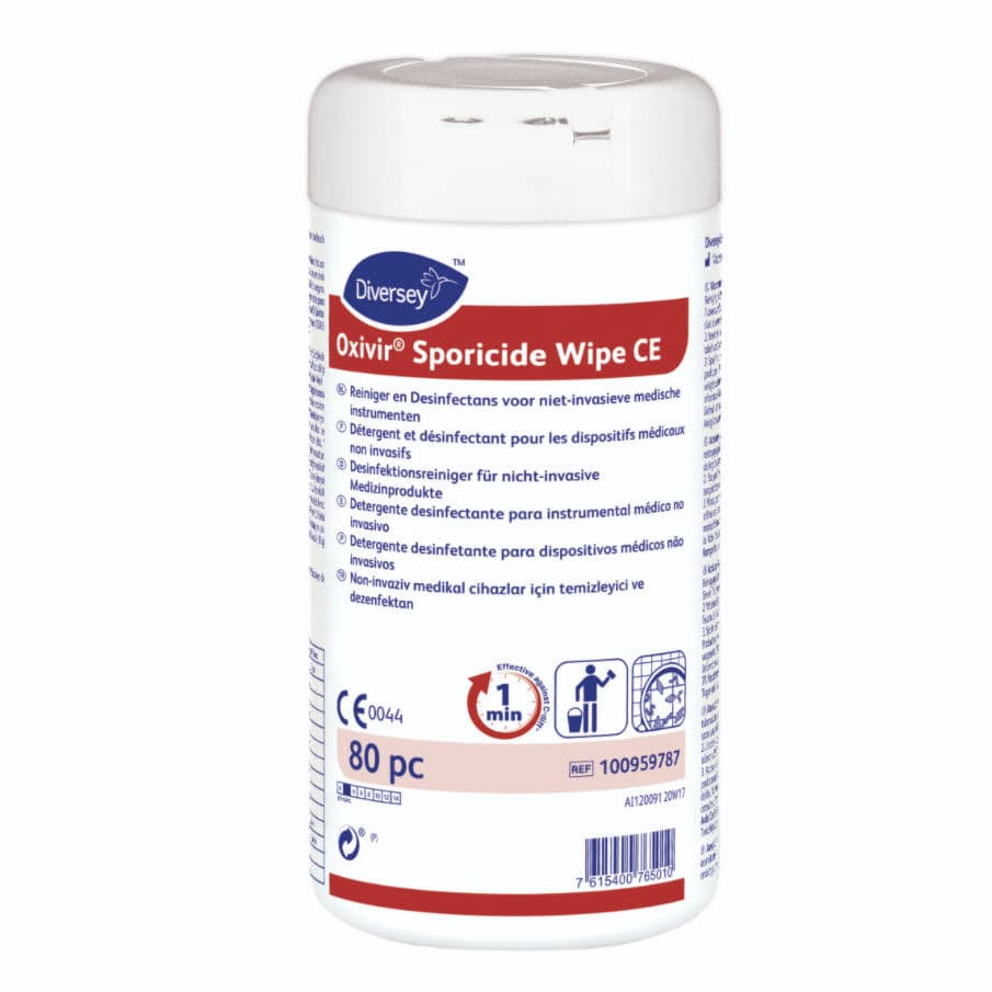 Toallita limpiadora para superficies Oxivir Sporicide Wipe DIVERSEY