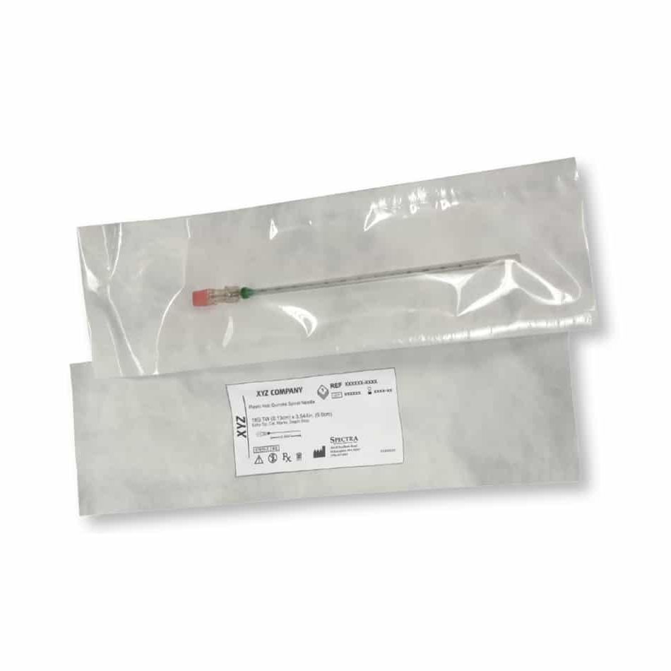 Aguja esterilizada Spectra Medical Devices de seguridad