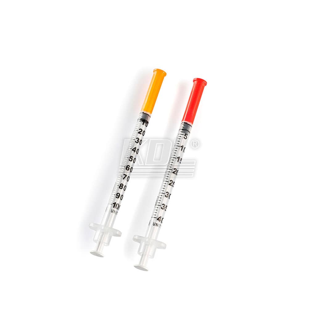 Jeringa De Insulina De 40 Unidades Jeringas De 2.5ml Con Aguja De