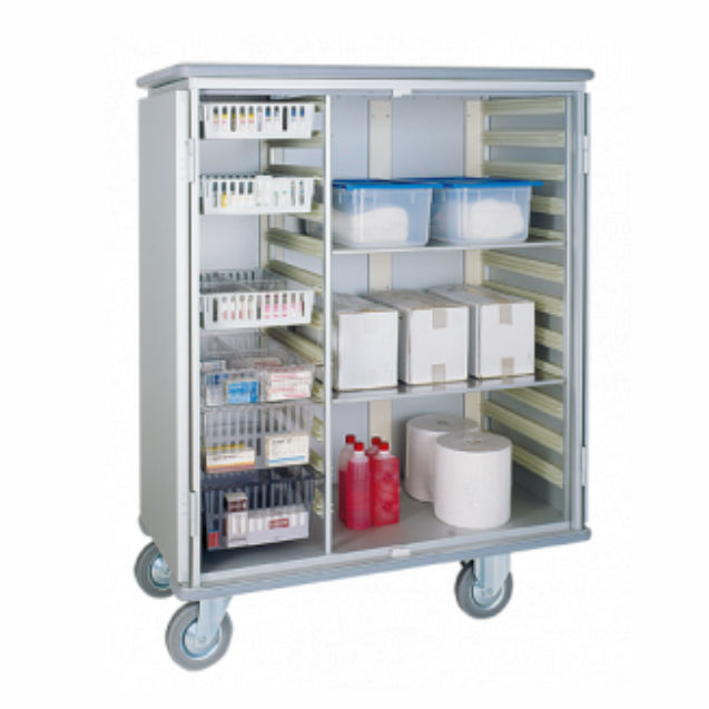 Armario de hospital - 3150 CR - Alvi - con canastas / con 2 puertas