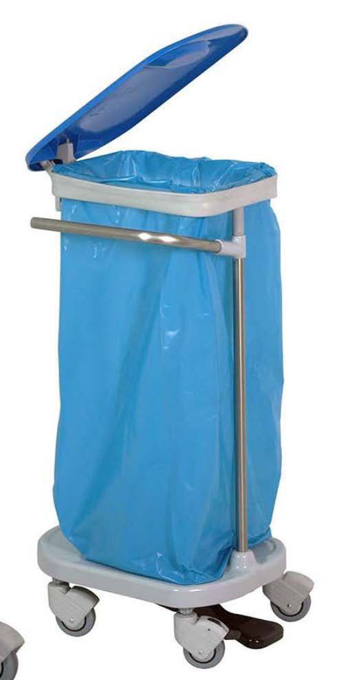 Carro de transporte / para ropa sucia / 1 bolsa - H-961 - Hidemar