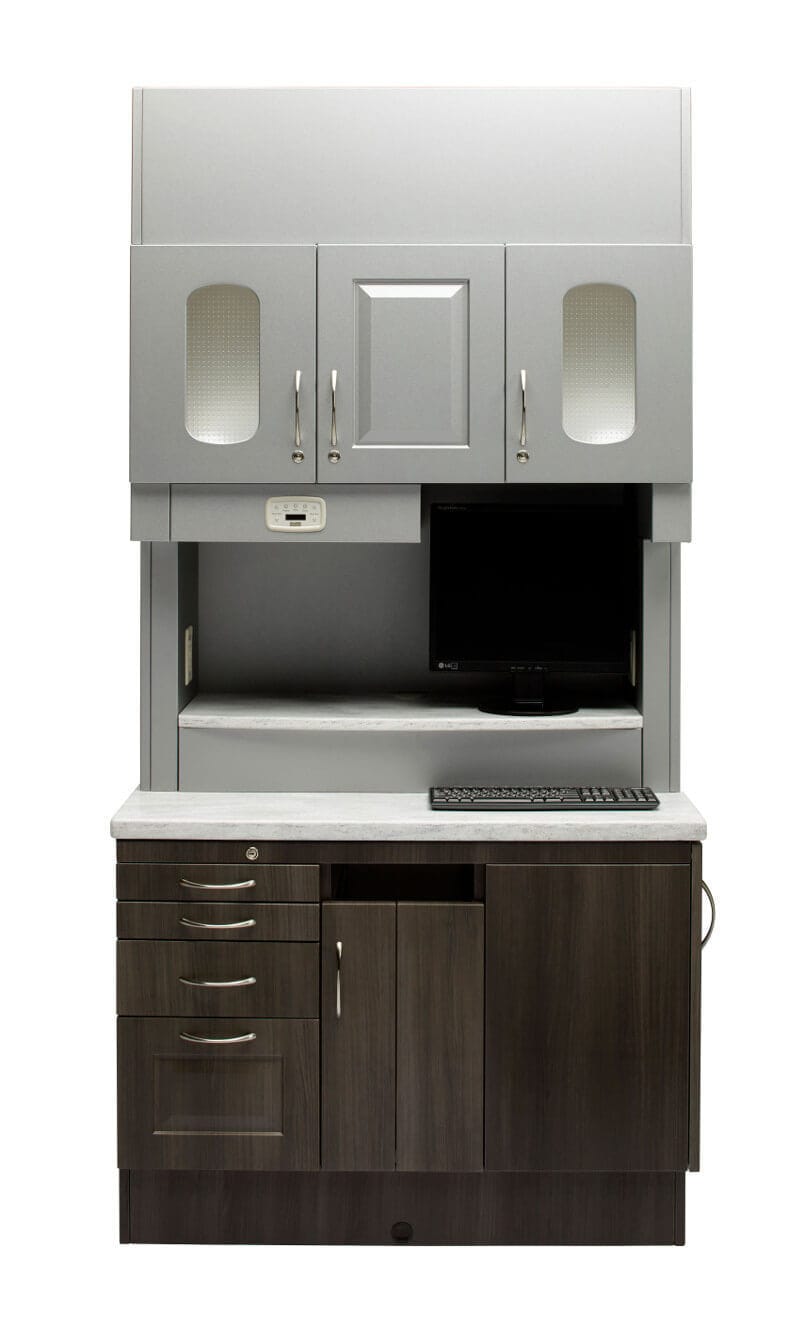 Armario para clínica dental / con estantes / con cajón / con puerta