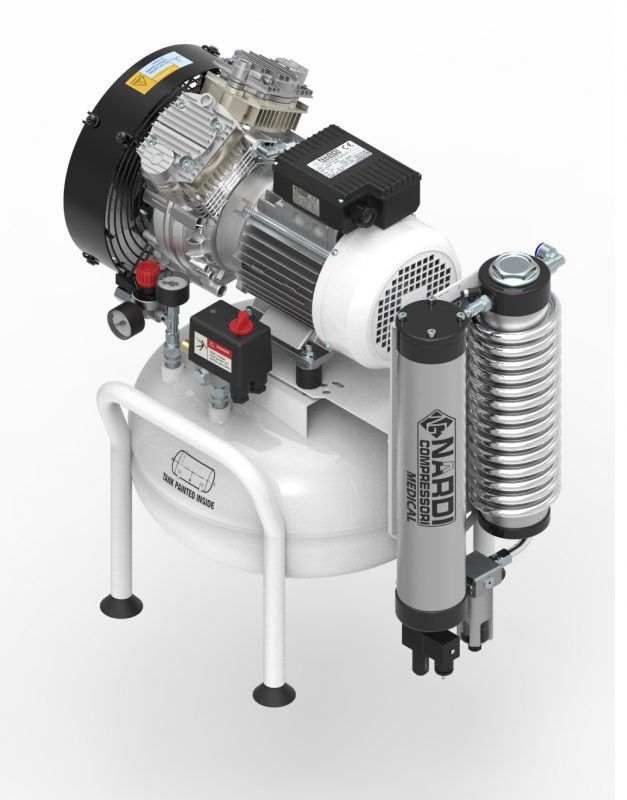Compresor de aire para odontología Extreme 2D 25L NARDI COMPRESSORI
