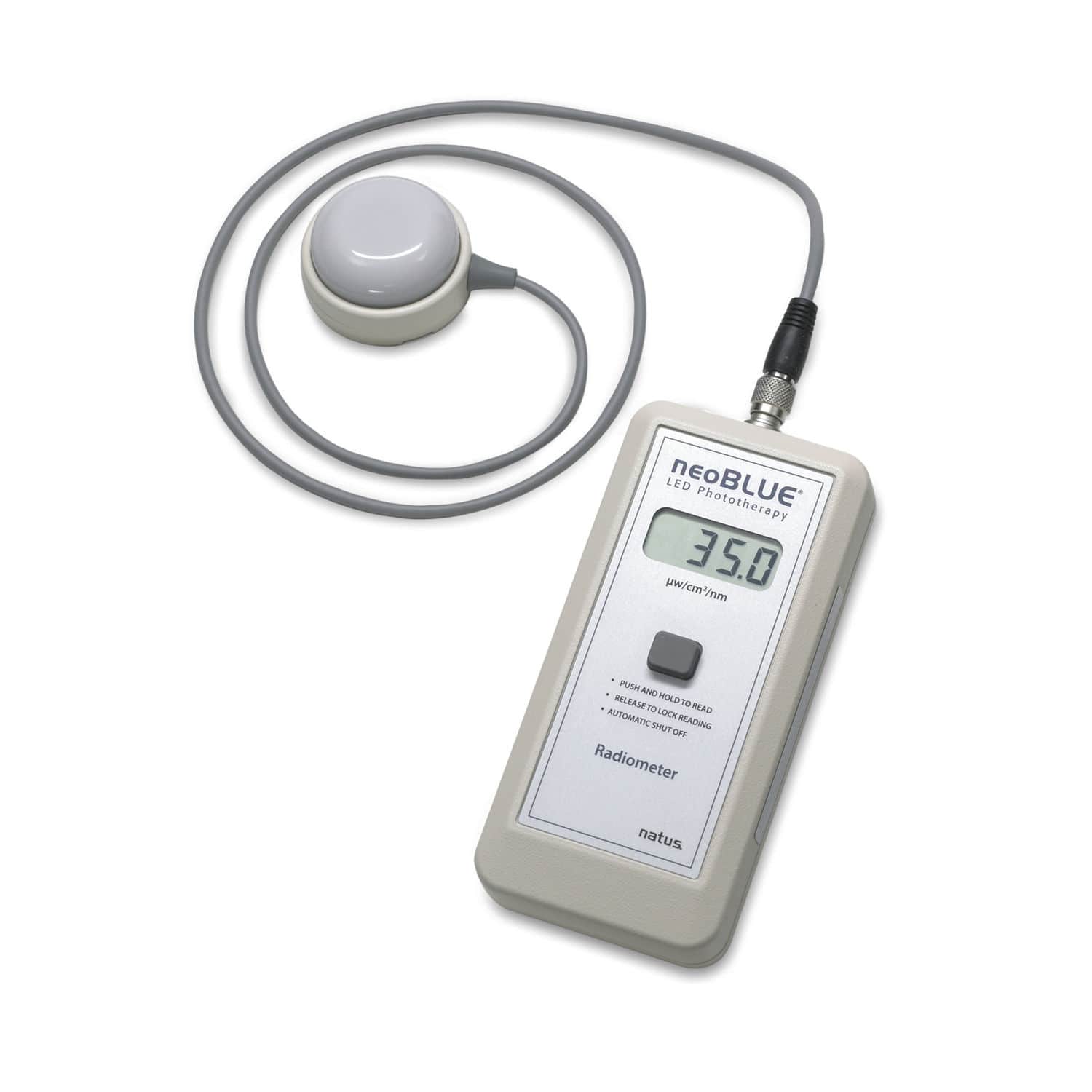 Radiómetro LED neoBLUE® Natus Medical de fototerapia