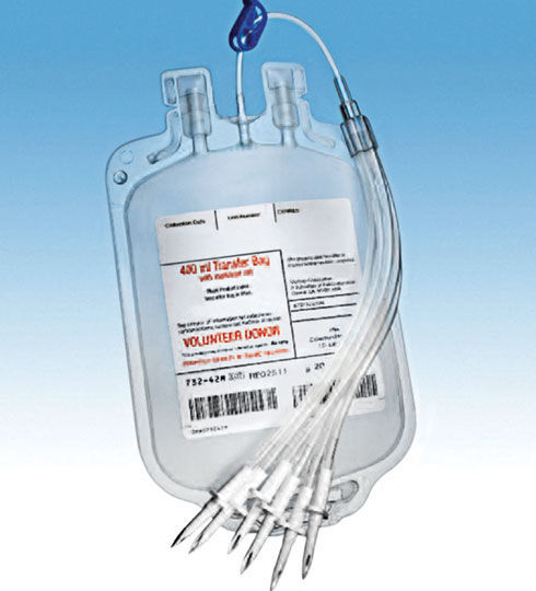 Bolsa para sangre simple - 732-3xM series - HAEMONETICS - de un solo uso