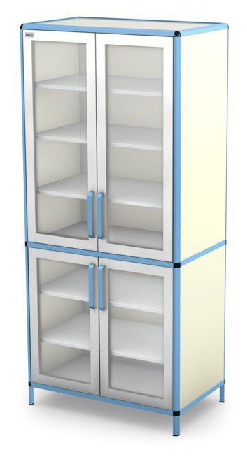 Armario de hospital - SL series - TECHMED - con estantes / con cajón