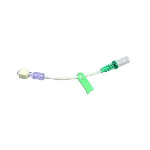 conector para perfusión con componentes sin látex