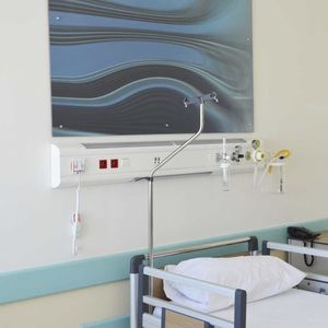 unidad médica de cabecera de pared