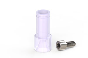 funda de implante dental calcinable