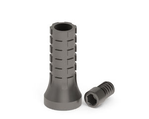 funda de implante dental de titanio