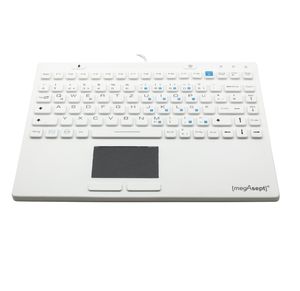 teclado médico con alfombrilla táctil