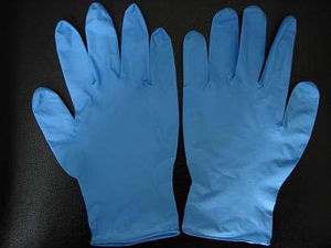 guantes de reconocimiento / de nitrilo / sin polvo