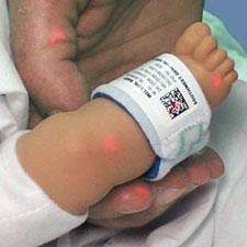 brazalete de identificación para bebé