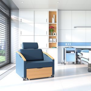 sofá cama para habitación de pacientes