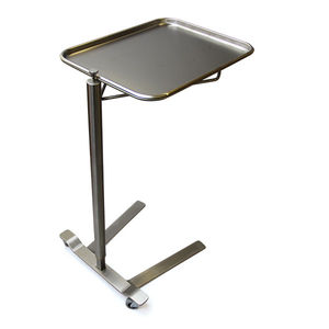 mesa de Mayo con ruedas / de altura regulable / de acero inoxidable