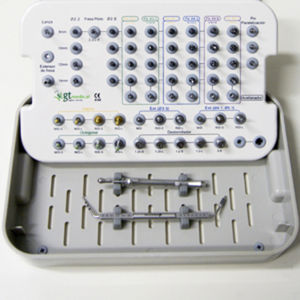 kit de instrumentos para implantología dental