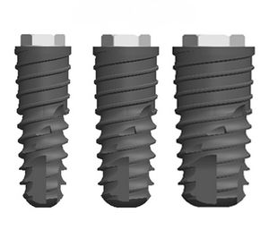 implante dental cilíndrico / de titanio / hexágono externo