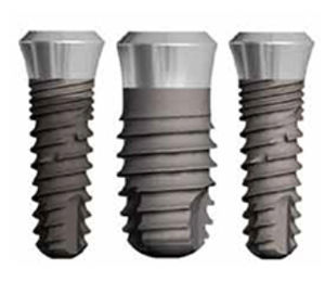 implante dental cilíndrico cónico / de titanio / octógono interno / autorroscable