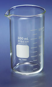 vaso de precipitados de laboratorio