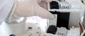 recipiente para muestras de laboratorio