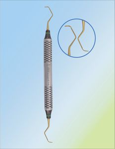 cureta periodontal / de Gracey / apta para autoclave / doble