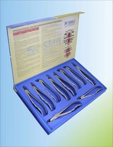 fórceps de extracción dental para muelas del juicio