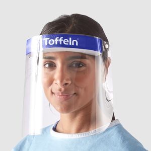 pantalla facial sin látex