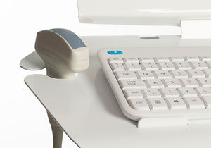 teclado médico con alfombrilla táctil