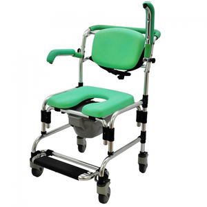 silla de ducha con reposabrazos