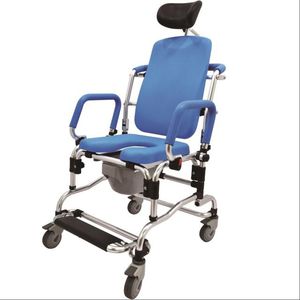 silla de ducha con respaldo alto