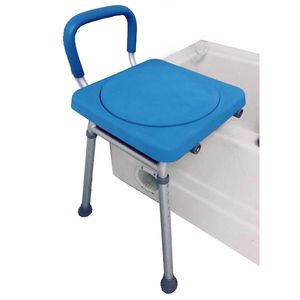 silla de ducha con reposabrazos