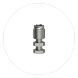 análogo de implante dental de acero inoxidable 1
