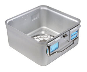 contenedor de esterilización para instrumental / con filtro / con válvula / de aluminio