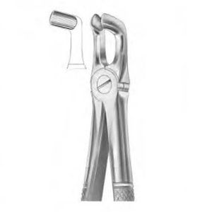 fórceps de extracción dental para molares
