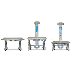 mesa para radiografía de altura regulable / con brazo portatubos