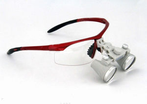 lupa binocular con montura de gafas