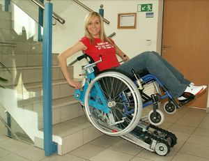 salvaescaleras para silla de ruedas