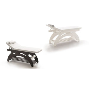 mesa de masaje manual / con reposacabezas / de altura ajustable / de 2 secciones