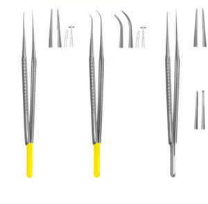 micropinza para cirugía dental / adiamantada / de acero inoxidable / recta