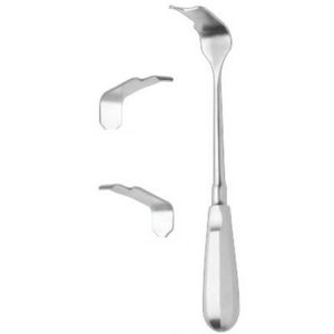 retractor para odontología / para cirugía dental / de acero inoxidable