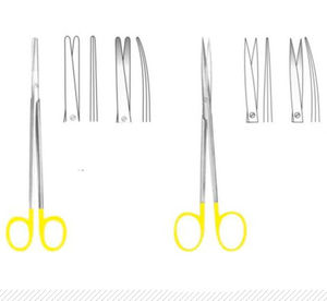 tijeras para odontología / de cirugía / de Metzenbaum / para el hombre